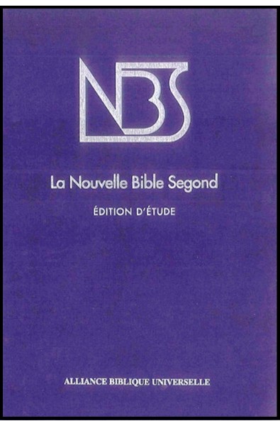 Bible NBS d'étude, rigide, bleue