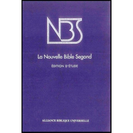 Bible d'étude NBS, rigide, bleue