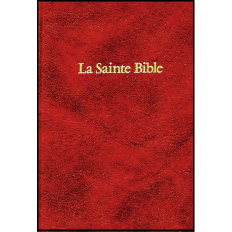 Bible Darby, skinluxe, tr. or, grenat