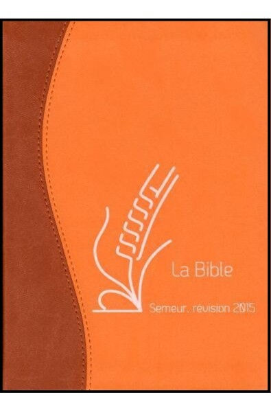 Bible du Semeur 2015, marron/orange, souple