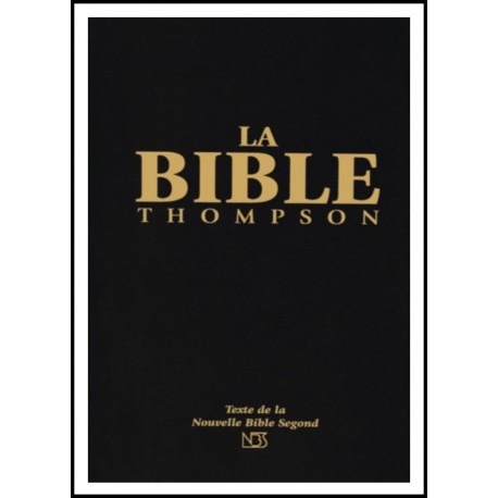 Bible NBS Thompson, rigide noire, tr. blanche