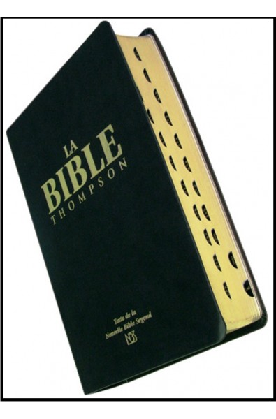 Bible NBS Thompson, rigide, noire, tr. blanche