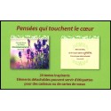 Cartes de voeux détachables - Pensées qui touchent le coeur