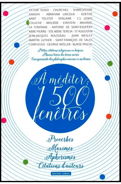 A méditer : 1500 fenêtres